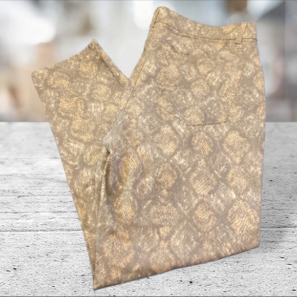 Democracy snake skin print stretch jeans size 16 - Picture 5 of 16